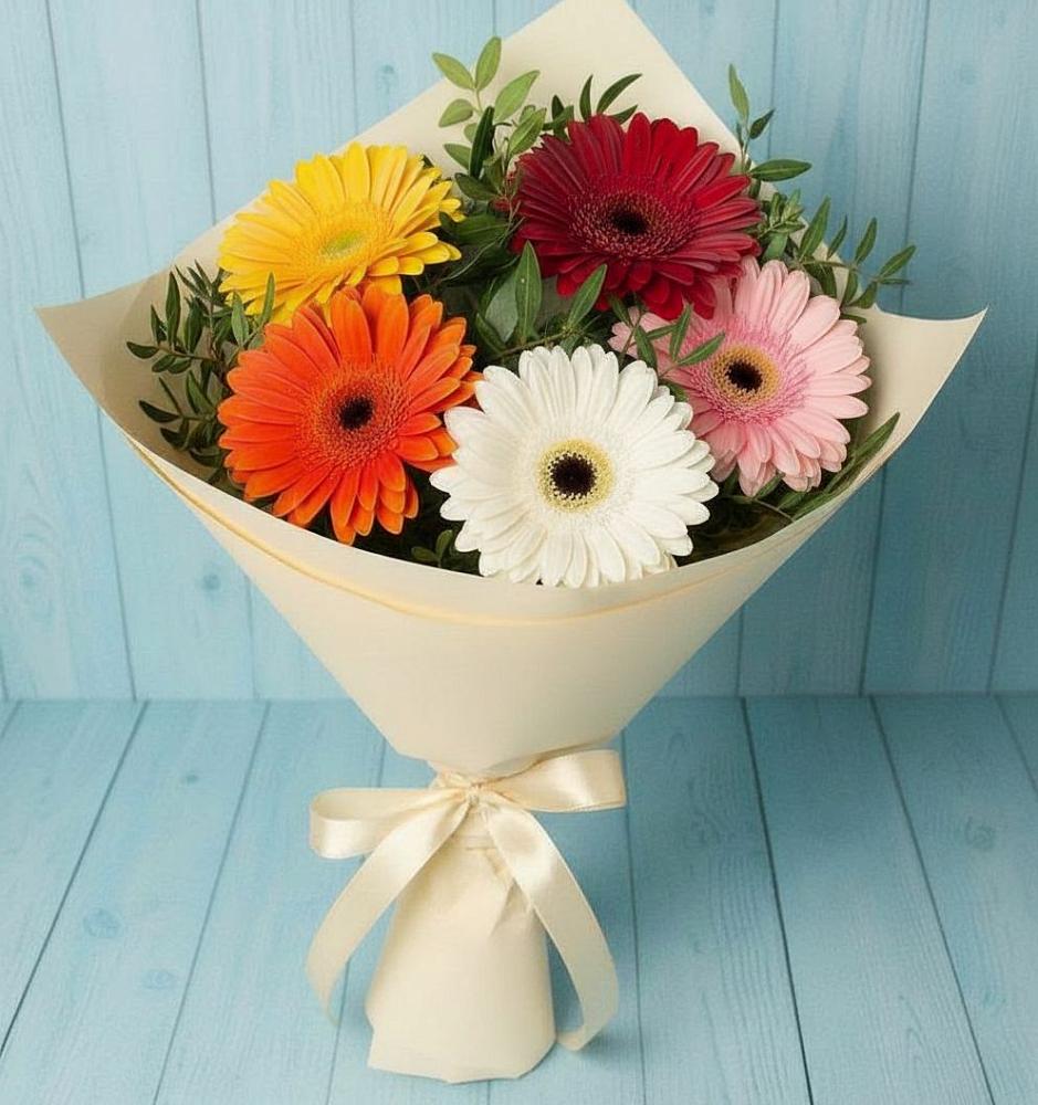 Букет цветов из: Герберы в Домбаровский