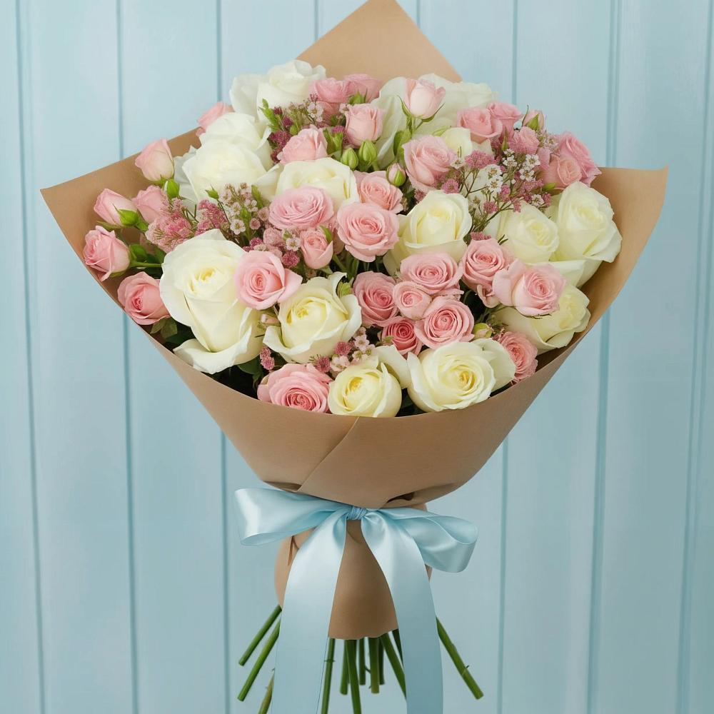 Букет цветов из: Розы в Домбаровский