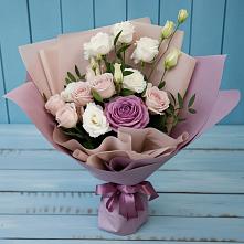 Букет цветов из:  Розы и Лизиантусы #REPLACE_PRED# Домбаровский