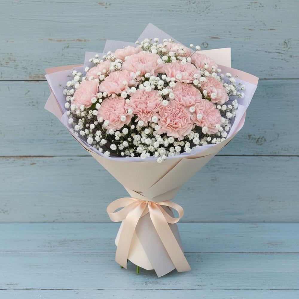 Букет цветов из: Гвоздики в Домбаровский