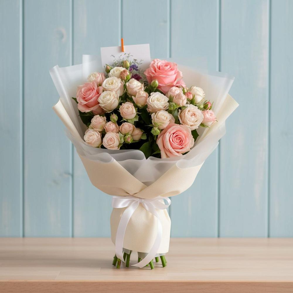 Букет цветов из: Розы в Домбаровский