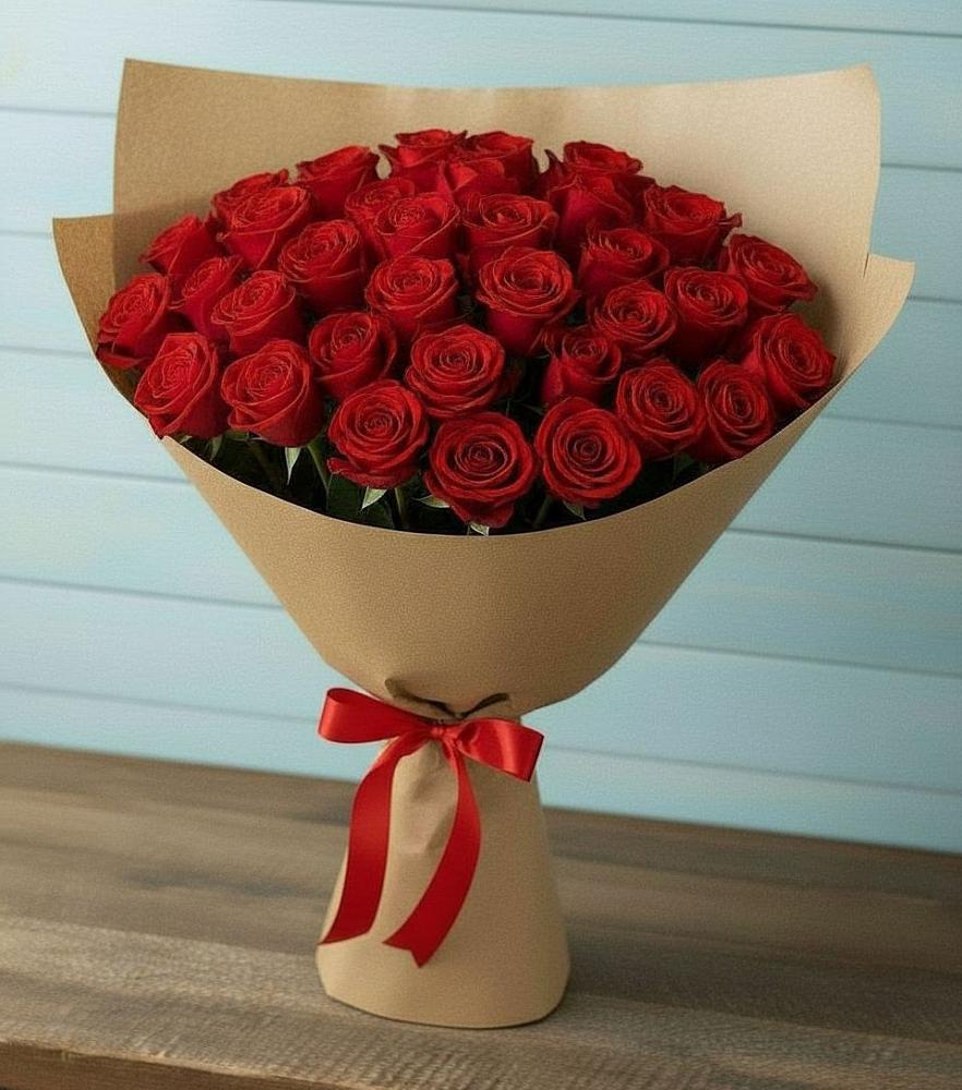 Букет Красные розы Милано в Домбаровский