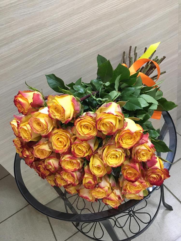 Букет Желтые розы в Домбаровский