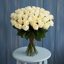 Букет 51 Белая роза Эдлесс Лав #REPLACE_PRED# Домбаровский