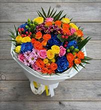 Букет цветов из:  Розы и Хризантемы в Домбаровский