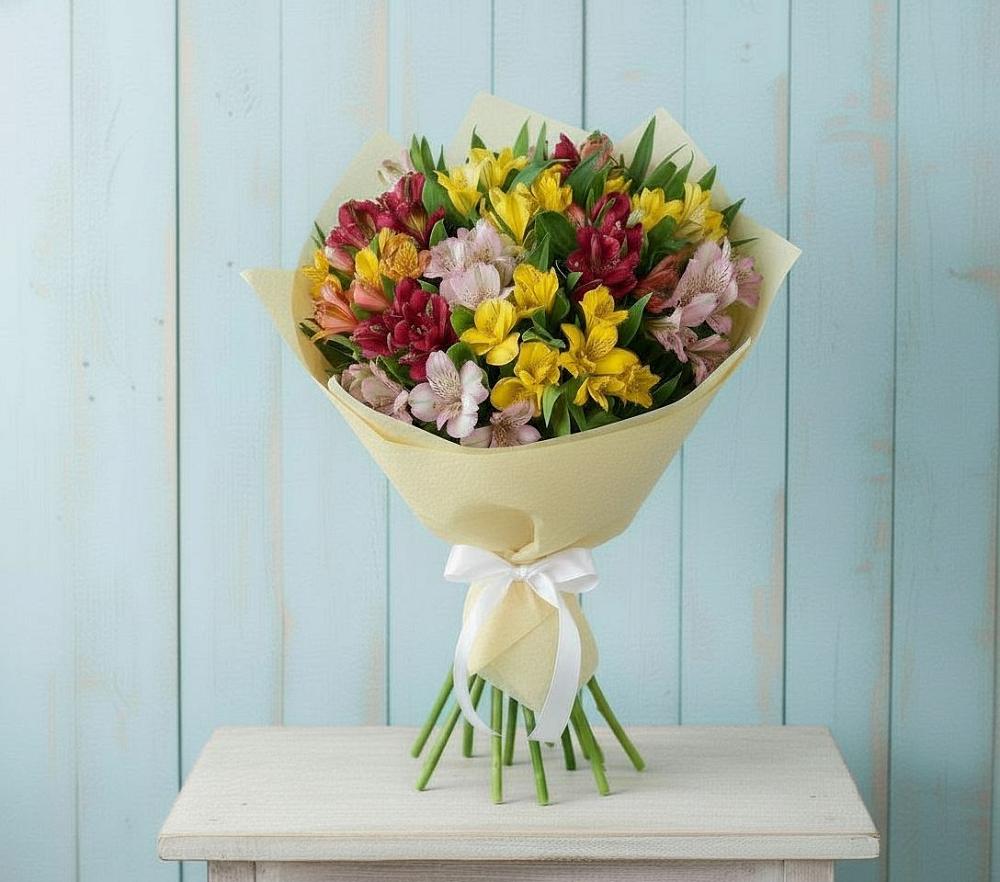 Букет цветов из: Альстромерии в Домбаровский