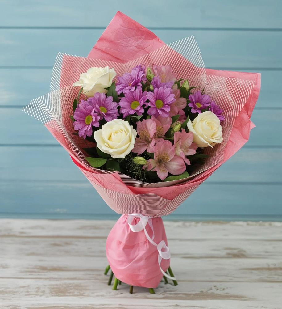 Букет цветов из: Герберы в Домбаровский