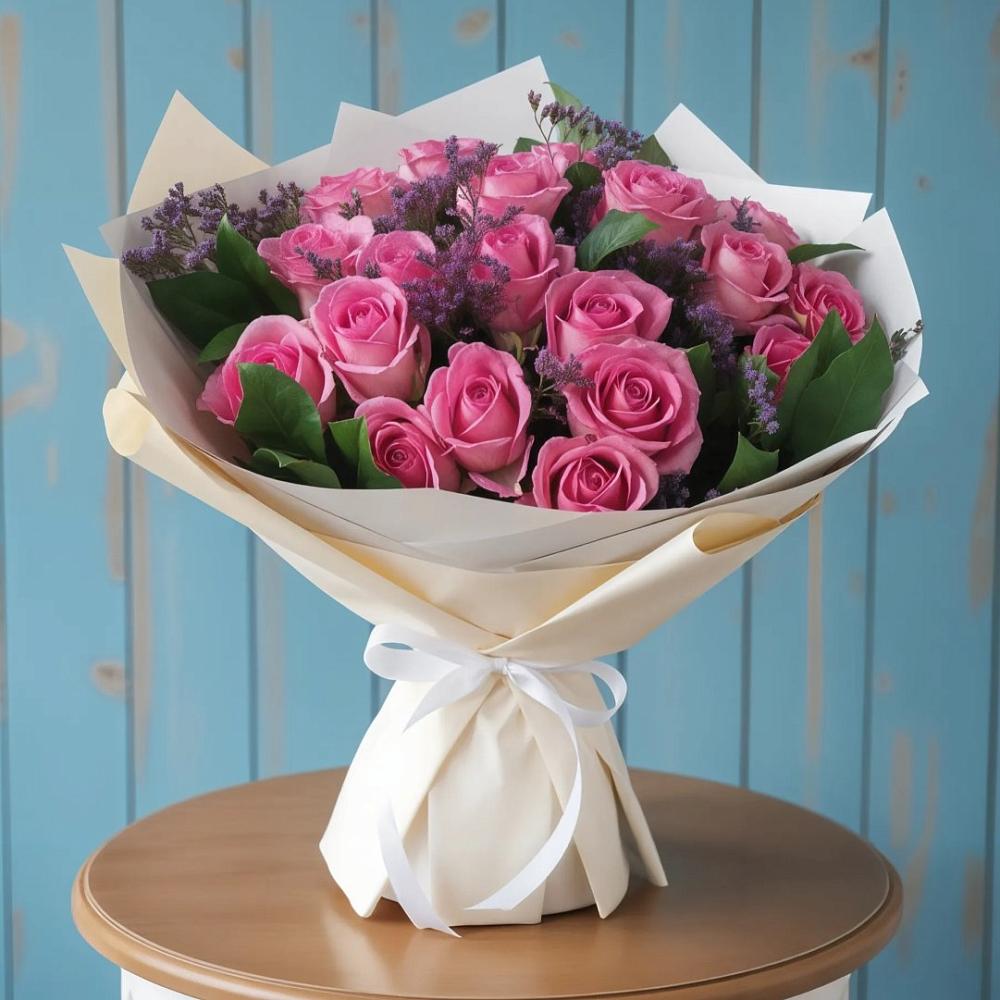 Букет цветов из: Розы в Домбаровский