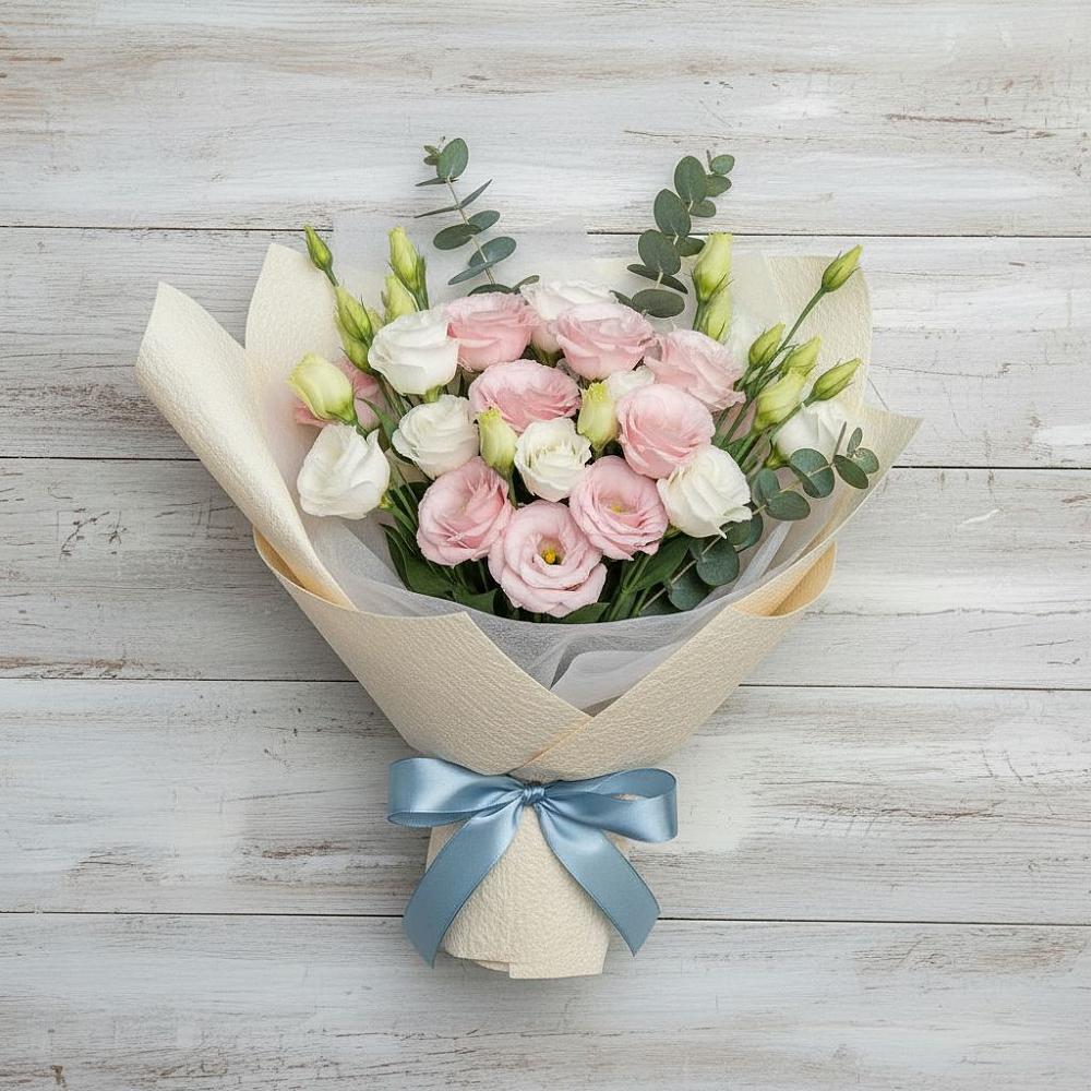 Букет цветов из: Лизиантусы в Домбаровский